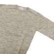 画像4: INVERALLAN（インバーアラン）Crew Neck Saddle Shoulder Sweater（クルーネックサドルショルダーセーター）Voe True Shetland/Silver（シルバー）※サイズ40のみ (4)