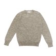 画像1: INVERALLAN（インバーアラン）Crew Neck Saddle Shoulder Sweater（クルーネックサドルショルダーセーター）Voe True Shetland/Silver（シルバー）※サイズ40のみ (1)