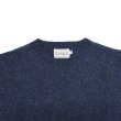 画像3: INVERALLAN（インバーアラン）Crew Neck Saddle Shoulder Sweater（クルーネックサドルショルダーセーター）Supersoft Shetland/Denim（デニム） (3)