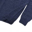 画像5: INVERALLAN（インバーアラン）Crew Neck Saddle Shoulder Sweater（クルーネックサドルショルダーセーター）Supersoft Shetland/Denim（デニム） (5)