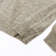 画像5: INVERALLAN（インバーアラン）Crew Neck Saddle Shoulder Sweater（クルーネックサドルショルダーセーター）Voe True Shetland/Silver（シルバー）※サイズ40のみ (5)