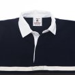 画像3: ＜OUTLET＞BARBARIAN（バーバリアン）クラシック ラガーシャツ（CENTER STRIPES）”旧モデル” / Navy×Ivory×Moss（ネイビー×アイボリー×モスグリーン）※Sサイズのみ (3)