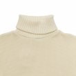 画像3: Nigel Cabourn（ナイジェル・ケーボン）TURTLE NECK SHIRT（タートルネックシャツ）WAFFLE/Ivory（アイボリー） (3)