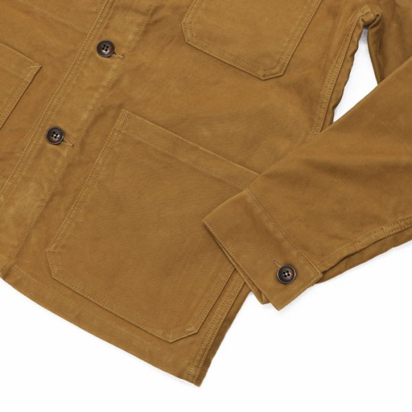 画像4: F.O.B FACTORY(エフオービーファクトリー)FRENCH MOLESKIN JACKET(フレンチモールスキンジャケット)HEAVY MOLESKIN/Khaki(カーキ) (4)