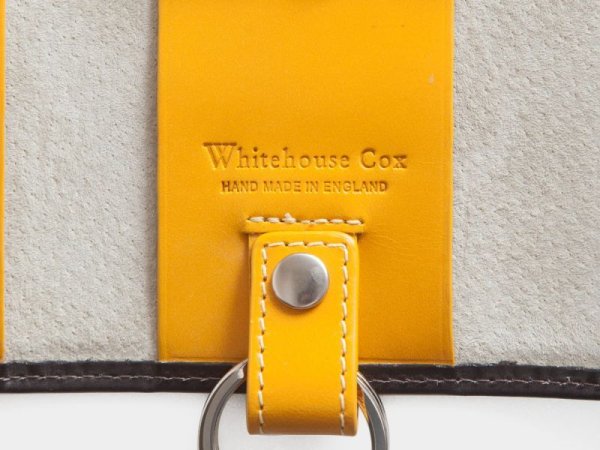 画像4: Whitehouse Cox(ホワイトハウスコックス)S9692 Key Case with Ring(キーケース)/Espresso×Yellow(エスプレッソ×イエロー) (4)