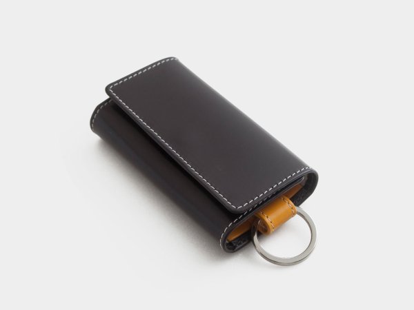 画像8: Whitehouse Cox(ホワイトハウスコックス)S9692 Key Case with Ring(キーケース)/Espresso×Yellow(エスプレッソ×イエロー) (8)