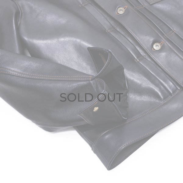 画像8: Y'2 LEATHER（ワイツーレザー）INDIGO HORSE 1st Type Jacket（インディゴホースファーストタイプジャケット）/ Indigo（インディゴ） (8)