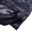 画像7: Y'2 LEATHER（ワイツーレザー）INDIGO HORSE 1st Type Jacket（インディゴホースファーストタイプジャケット）/Indigo（インディゴ） (7)