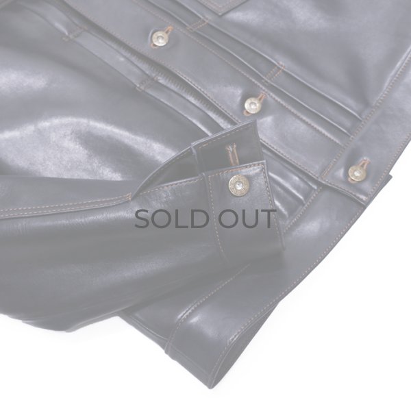 画像7: Y'2 LEATHER（ワイツーレザー）INDIGO HORSE 1st Type Jacket（インディゴホースファーストタイプジャケット）/ Indigo（インディゴ） (7)