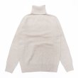 画像2: INVERALLAN（インバーアラン）Roll Neck Saddle Shoulder Sweater（ロールネックサドルショルダーセーター）Geelong Lambswool/Swansdown（オフホワイト）※サイズ38のみ (2)