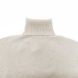 画像3: INVERALLAN（インバーアラン）Roll Neck Saddle Shoulder Sweater（ロールネックサドルショルダーセーター）Geelong Lambswool/Swansdown（オフホワイト）※サイズ38のみ (3)