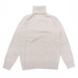 画像1: INVERALLAN（インバーアラン）Roll Neck Saddle Shoulder Sweater（ロールネックサドルショルダーセーター）Geelong Lambswool/Swansdown（オフホワイト）※サイズ38のみ (1)