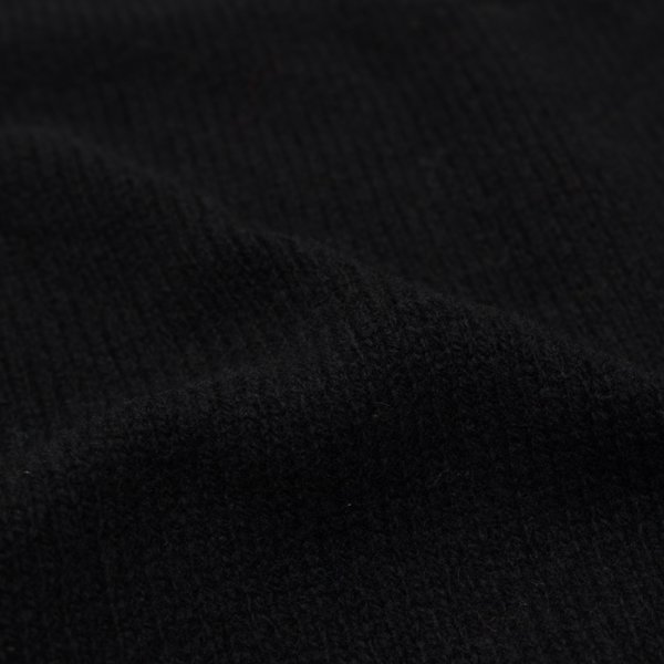 画像6: INVERALLAN（インバーアラン）Roll Neck Saddle Shoulder Sweater（ロールネックサドルショルダーセーター）"Geelong Lambswool" / Black（ブラック） (6)