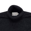 画像7: INVERALLAN（インバーアラン）Roll Neck Saddle Shoulder Sweater（ロールネックサドルショルダーセーター）Geelong Lambswool/Charcoal（チャコールグレー） (7)