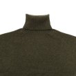 画像3: INVERALLAN（インバーアラン）Roll Neck Saddle Shoulder Sweater（ロールネックサドルショルダーセーター）Geelong Lambswool/Loden Green（ローデングリーン） (3)