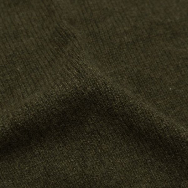画像6: INVERALLAN(インバーアラン)Roll Neck Saddle Shoulder Sweater(ロールネックサドルショルダーセーター)"Geelong Lambswool" / Loden Green(ローデングリーン) (6)
