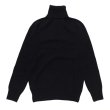 画像1: INVERALLAN（インバーアラン）Roll Neck Saddle Shoulder Sweater（ロールネックサドルショルダーセーター）Geelong Lambswool/Black（ブラック） (1)