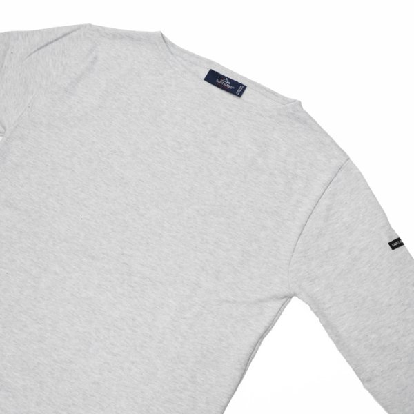 画像4: SAINT JAMES(セントジェームス)OUESSANT(ウエッソン)”SOLID” / GRIS CLAIR(霜降りペールグレー) (4)