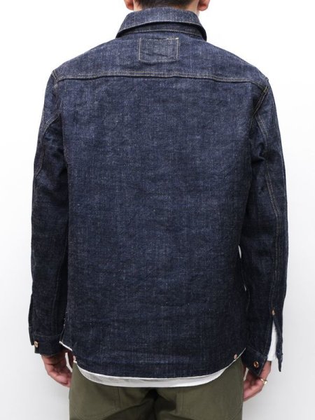 画像9: F.O.B FACTORY(エフオービーファクトリー)G-3 DENIM P.O JK(G-3デニムプルオーバージャケット)"14oz G3 Selvedge Supima" / Indigo(インディゴ)※One Wash (9)