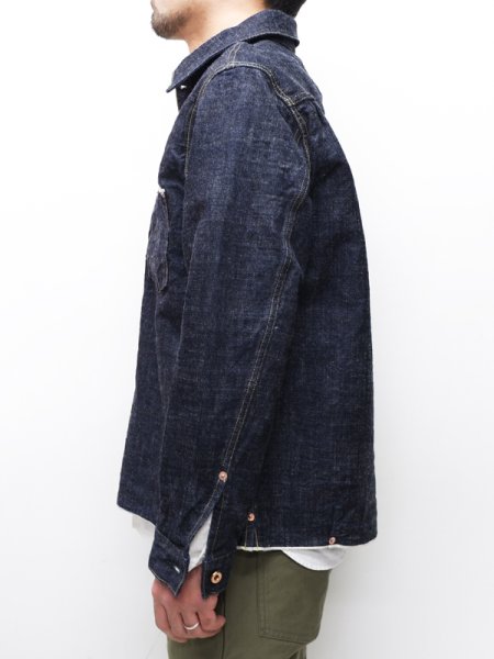 画像8: F.O.B FACTORY(エフオービーファクトリー)G-3 DENIM P.O JK(G-3デニムプルオーバージャケット)"14oz G3 Selvedge Supima" / Indigo(インディゴ)※One Wash (8)