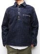 画像7: F.O.B FACTORY（エフオービーファクトリー）G-3 DENIM P.O JK（G-3デニムプルオーバージャケット）14oz G3 Selvedge Supima/Indigo（インディゴ）ワンウォッシュ (7)