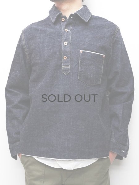 画像7: F.O.B FACTORY（エフオービーファクトリー）G-3 DENIM P.O JK（G-3デニムプルオーバージャケット）"14oz G3 Selvedge Supima" / Indigo（インディゴ）※One Wash (7)