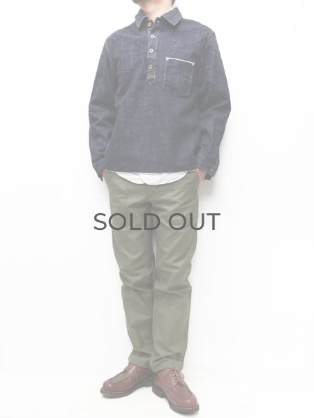 画像10: F.O.B FACTORY（エフオービーファクトリー）G-3 DENIM P.O JK（G-3デニムプルオーバージャケット）"14oz G3 Selvedge Supima" / Indigo（インディゴ）※One Wash (10)