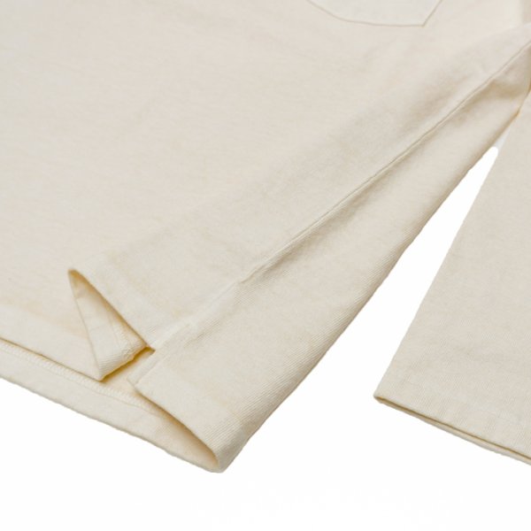 画像5: Good On(グッドオン)Long Sleeve Heavy Raglan Pocket Tee(ロングスリーブヘビーラグランポケットTシャツ)"Pigment Dye" / Natural(ナチュラル) (5)