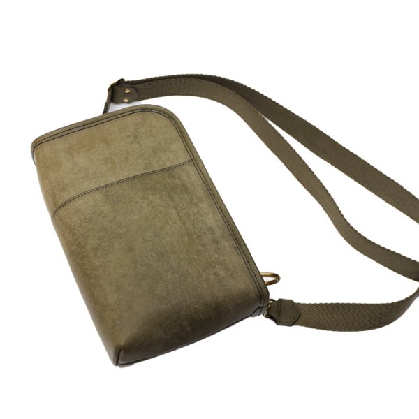 画像2: WILD SWANS(ワイルドスワンズ)COLLIER(コリアー)ショルダーバッグ"プエブロ"/Grigio(グリージオ) (2)