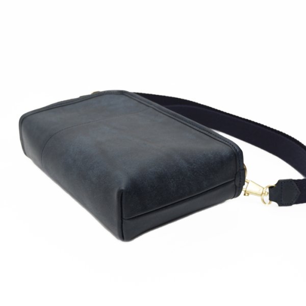 画像3: WILD SWANS(ワイルドスワンズ)COLLIER(コリアー)ショルダーバッグ"プエブロ"/Navy(ネイビー) (3)