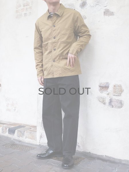 画像10: F.O.B FACTORY（エフオービーファクトリー）FRENCH SHIRT JACKET（フレンチシャツジャケット）"COTTON NYLON" / Khaki（カーキ） (10)