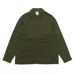 F.O.B FACTORY（エフオービーファクトリー）FRENCH SHIRT JACKET（フレンチシャツジャケット）COTTON NYLON/Olive（オリーブ）