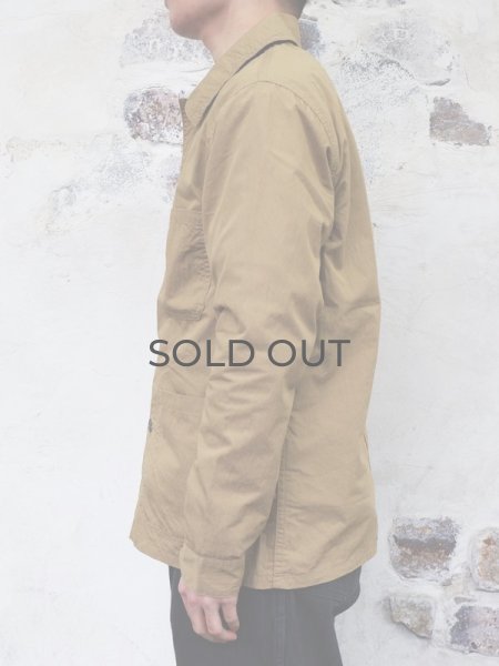 画像8: F.O.B FACTORY（エフオービーファクトリー）FRENCH SHIRT JACKET（フレンチシャツジャケット）"COTTON NYLON" / Khaki（カーキ） (8)