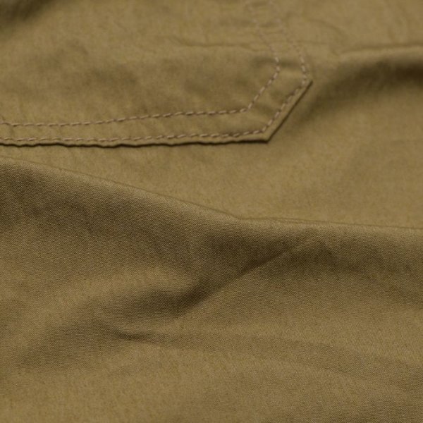 画像6: F.O.B FACTORY（エフオービーファクトリー）FRENCH SHIRT JACKET（フレンチシャツジャケット）"COTTON NYLON" / Khaki（カーキ） (6)