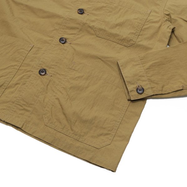 画像4: F.O.B FACTORY（エフオービーファクトリー）FRENCH SHIRT JACKET（フレンチシャツジャケット）"COTTON NYLON" / Khaki（カーキ） (4)