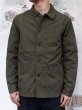 画像7: F.O.B FACTORY（エフオービーファクトリー）FRENCH SHIRT JACKET（フレンチシャツジャケット）COTTON NYLON/Olive（オリーブ） (7)