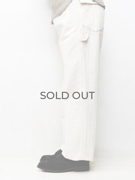 画像11: F.O.B FACTORY（エフオービーファクトリー）HBT PAINTER PANTS（HBTペインターパンツ）"Wavy Herringbone" / Ecru（エクリュ）【裾上げ無料】 (11)