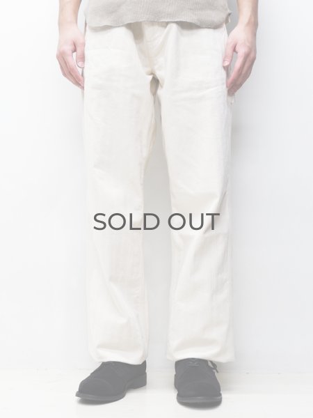 画像13: F.O.B FACTORY（エフオービーファクトリー）HBT PAINTER PANTS（HBTペインターパンツ）"Wavy Herringbone" / Ecru（エクリュ）【裾上げ無料】 (13)