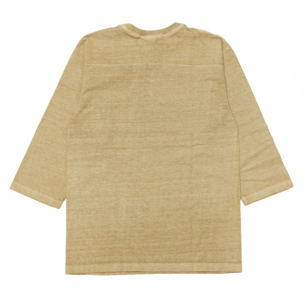 画像2: Good On(グッドオン)80's FOOTBALL Tee(80'sフットボールTシャツ)"Pigment Dye" / Latte(ラテ) (2)