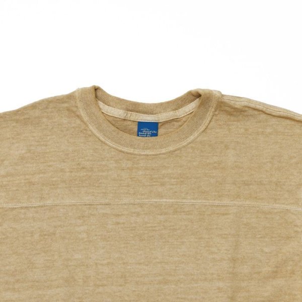 画像3: Good On(グッドオン)80's FOOTBALL Tee(80'sフットボールTシャツ)"Pigment Dye" / Latte(ラテ) (3)