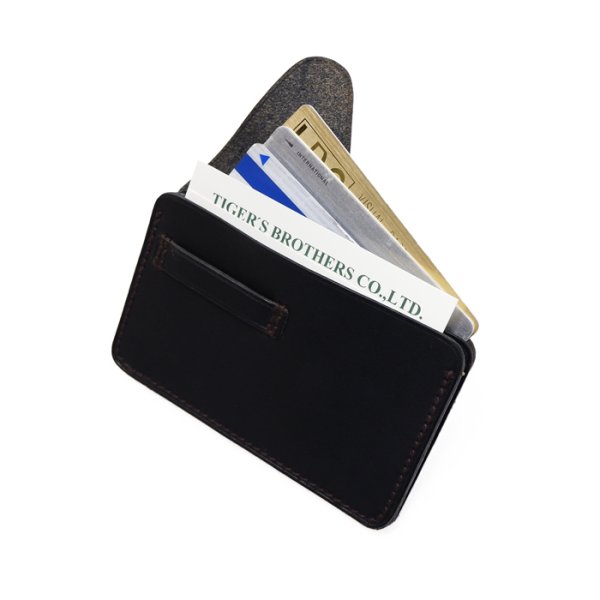 画像5: ARTS&CRAFTS(アーツアンドクラフツ)CARD CASE"W"(カードケースW)ELBAMATT ACC/Black(ブラック) (5)