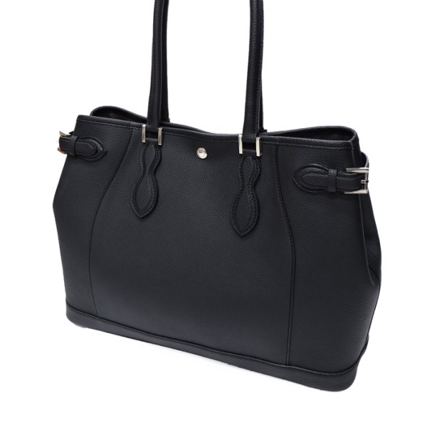 画像2: WILD SWANS(ワイルドスワンズ)Drucker(ドラッカー)トートバッグ"シュランケンカーフ"/Black(ブラック)・Navy(ネイビー) (2)