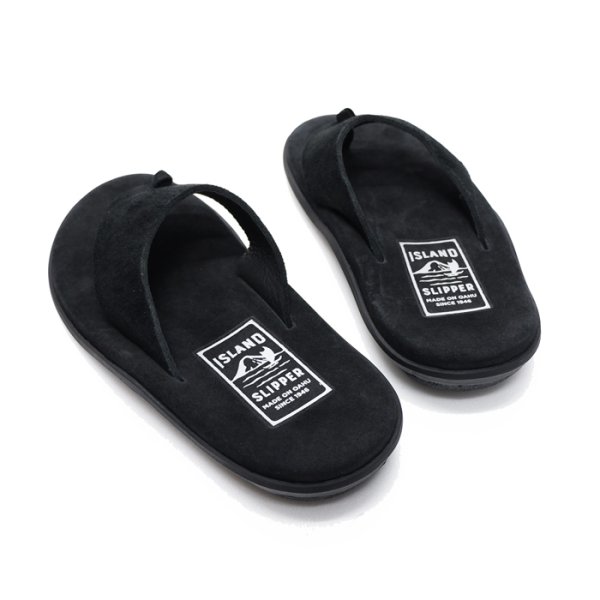 画像5: ＜40％OFF＞ISLAND SLIPPER（アイランドスリッパ）PBS201BHR (ブルハイドスエードレザーサンダル) "Suede" / Black×Black（ブラック×ブラック）※US:7.0（約25cm）のみ (5)