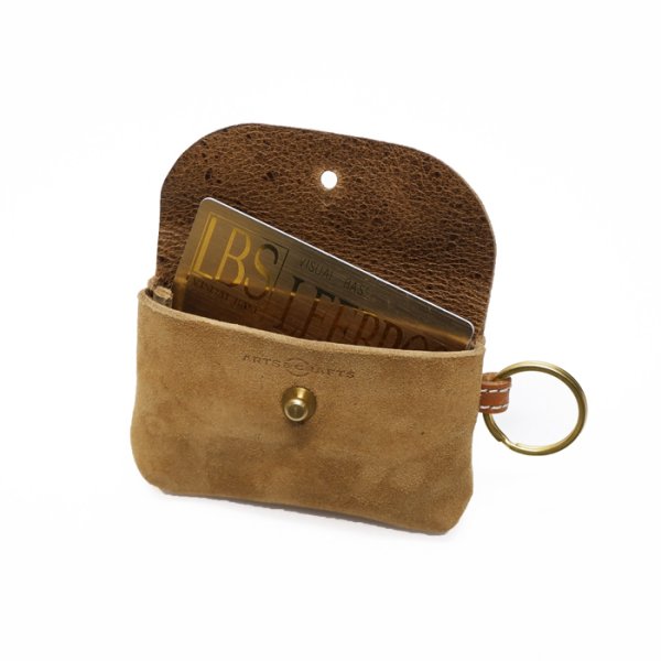 画像5: ARTS&CRAFTS(アーツアンドクラフツ)FLAP KEY&CARD CASE(フラップキー&カードケース)KUDU NAKED/Beige(ベージュ) (5)