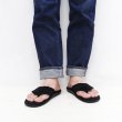 画像7: ISLAND SLIPPER（アイランドスリッパ）PBS201BHR (ブルハイドスエードレザーサンダル) "Suede" / Black×Black（ブラック×ブラック） (7)