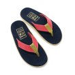 画像3: ISLAND SLIPPER（アイランドスリッパ）PT203 (スエードレザートングサンダル) "Suede"/Fuchsia×Olive×Navy（フーシャ×オリーブ×ネイビー） (3)