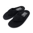 画像1: ISLAND SLIPPER（アイランドスリッパ）PBS201BHR (ブルハイドスエードレザーサンダル) "Suede" / Black×Black（ブラック×ブラック） (1)