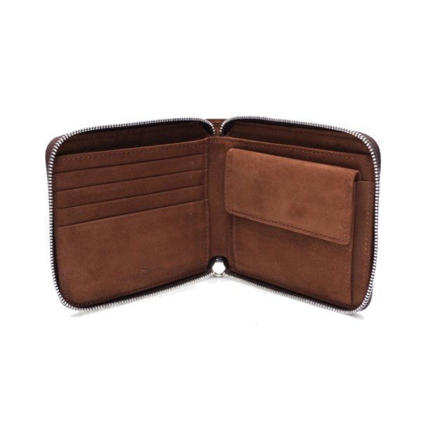 画像3: ARTS&CRAFTS(アーツアンドクラフツ)ROUND ZIP BILLFOLD WALLET(ラウンドジップビルフォールドウォレット)CORDOVAN ACC/Whisky(ウイスキー) (3)