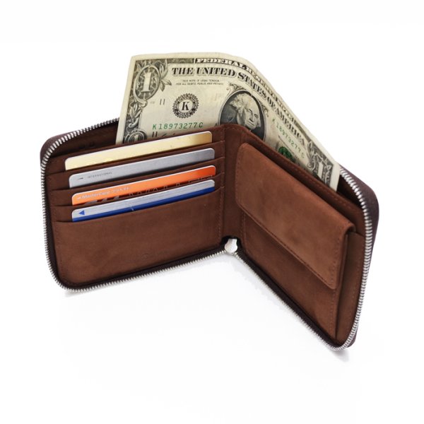 画像5: ARTS&CRAFTS(アーツアンドクラフツ)ROUND ZIP BILLFOLD WALLET(ラウンドジップビルフォールドウォレット)CORDOVAN ACC/Whisky(ウイスキー) (5)