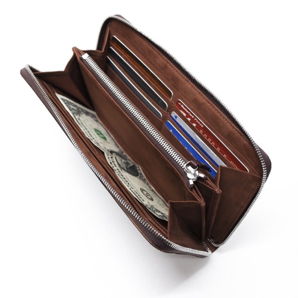 画像6: ARTS&CRAFTS(アーツアンドクラフツ)ROUND ZIP LONG WALLET(ラウンドジップロングウォレット)CORDOVAN ACC/Brown(ブラウン) (6)